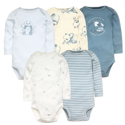 Baby Boy Bodysuits 5 Pieces