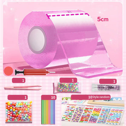 PET Nano Tape Double-sided Tape Kneading Music Bubble Blowing Stress Relief Toys Adhesive Sealant Hardware Home Decoration