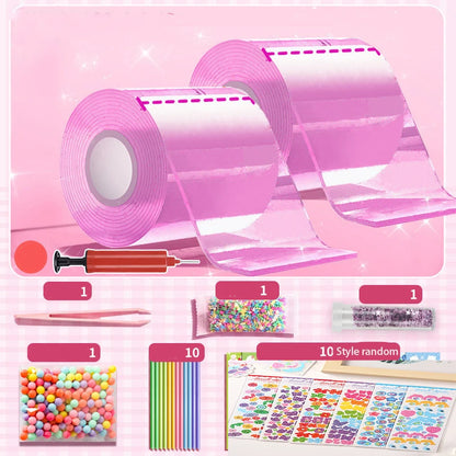 PET Nano Tape Double-sided Tape Kneading Music Bubble Blowing Stress Relief Toys Adhesive Sealant Hardware Home Decoration