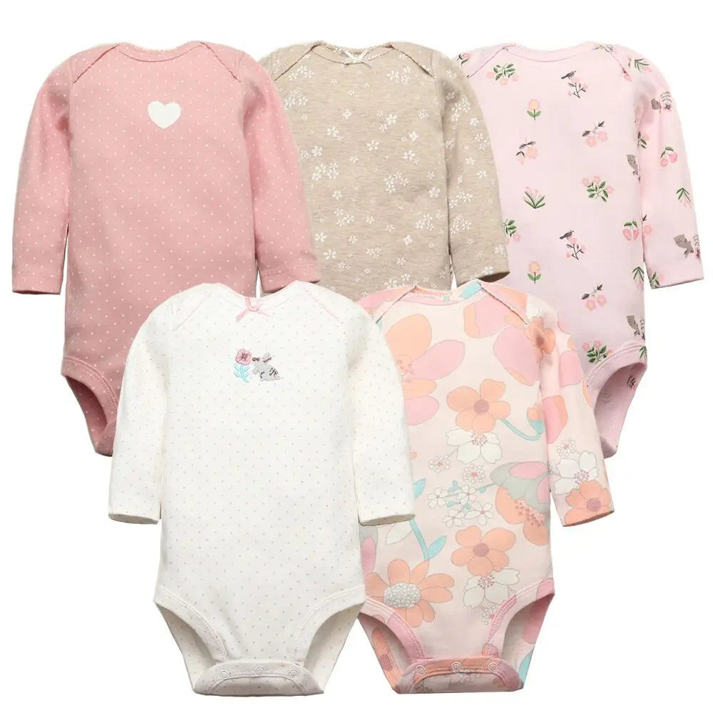 Baby Boy Bodysuits 5 Pieces