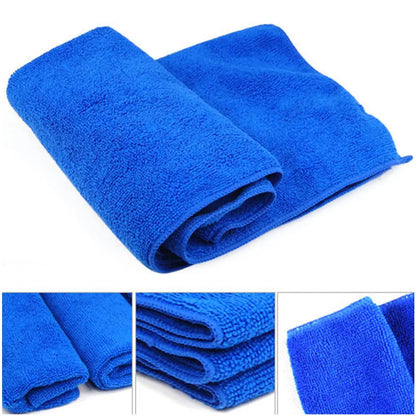 20/1Pcs Microfiber Car Wash Towels Absorbent Drying Hemming Car Care Cloth Household Kitchen Bathroom Cleaning Cloths Towel Rags