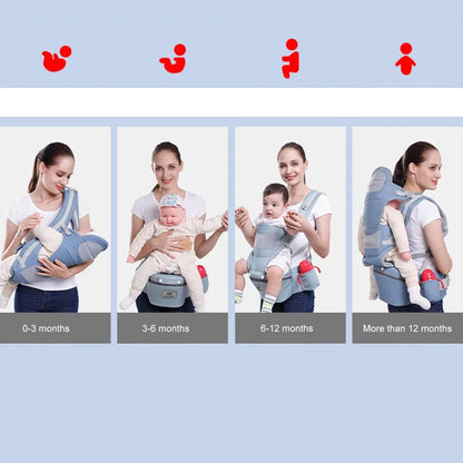 Ergonomic Kangaroo Baby Wrap Sling Travel