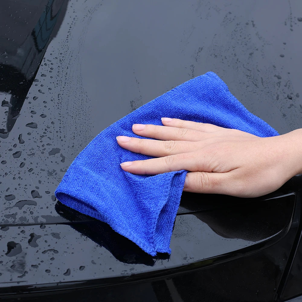 20/1Pcs Microfiber Car Wash Towels Absorbent Drying Hemming Car Care Cloth Household Kitchen Bathroom Cleaning Cloths Towel Rags