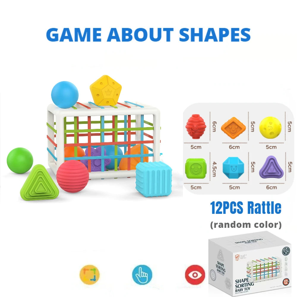 Colorful Shape Blocks Sorting Game Baby