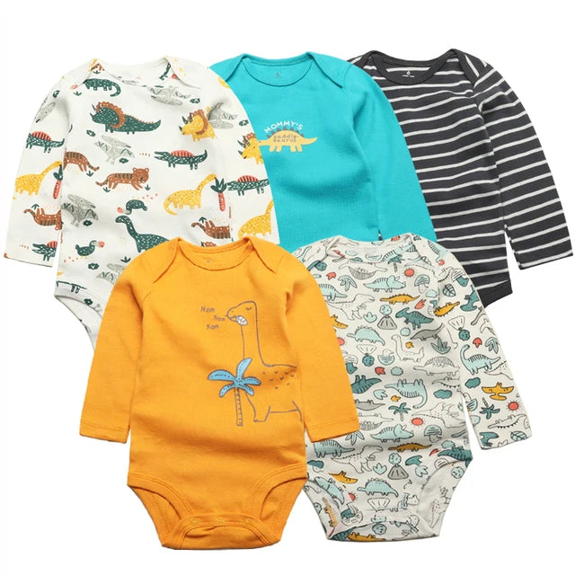 Baby Boy Bodysuits 5 Pieces