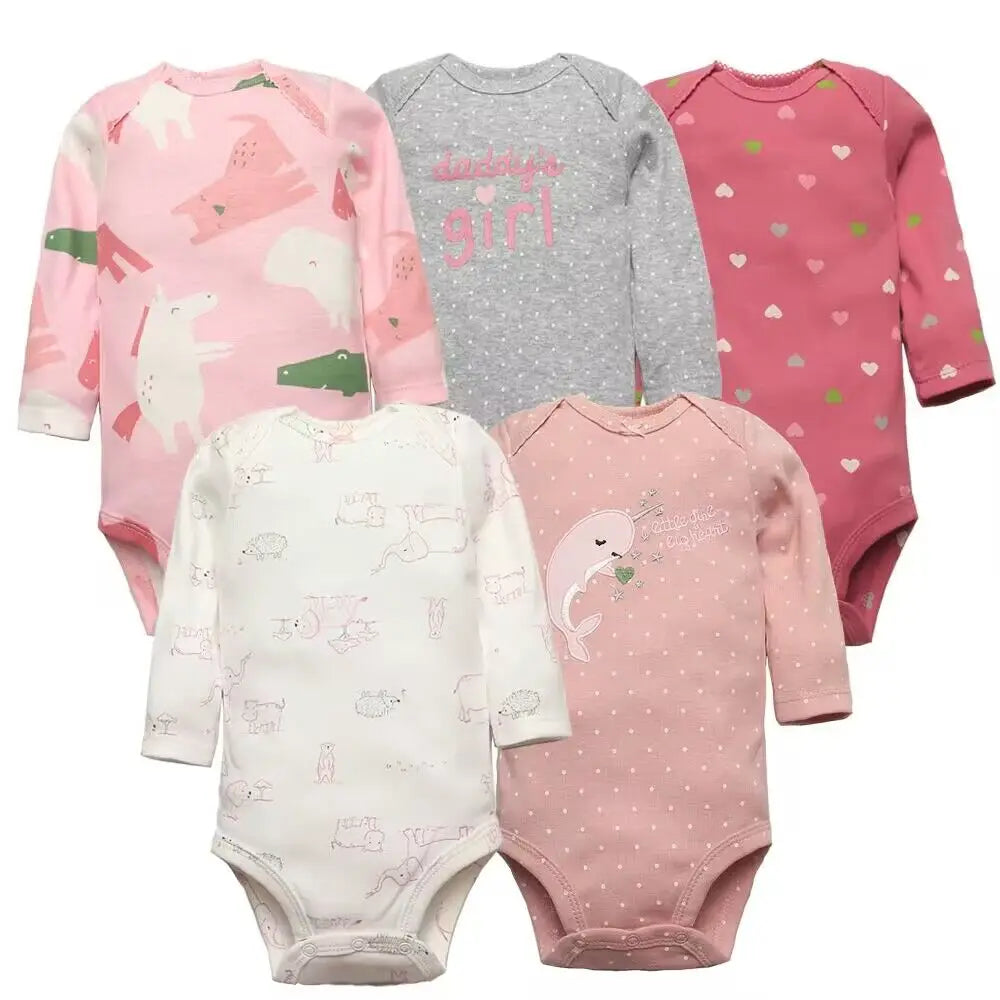 Baby Boy Bodysuits 5 Pieces