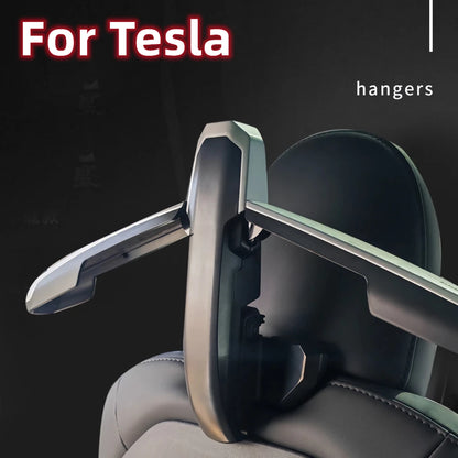 For Tesla Model 3 Model Y Cloth Hook Car Coat Hanger Shrankable Suit Holder Interior Accessories Parts