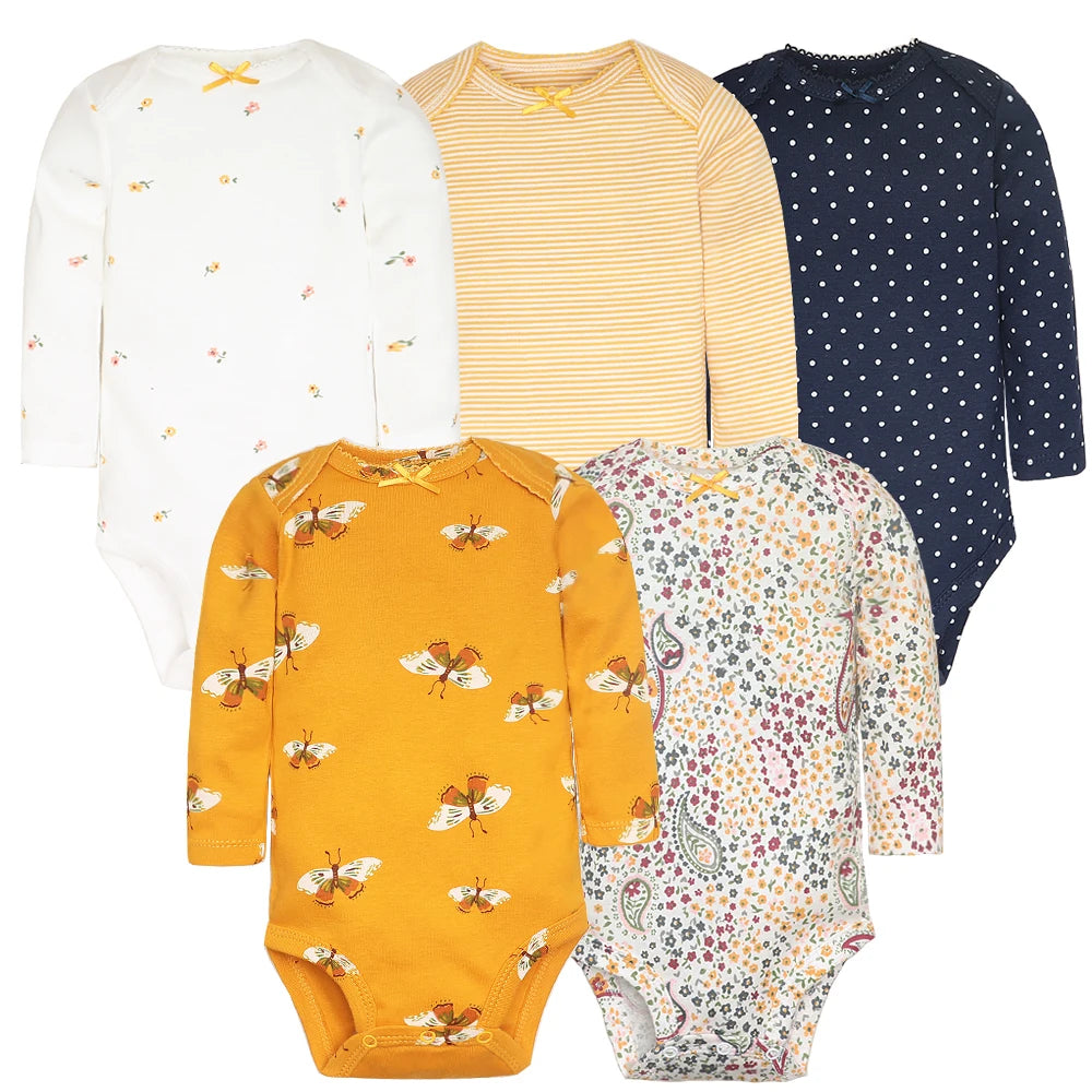 Baby Boy Bodysuits 5 Pieces