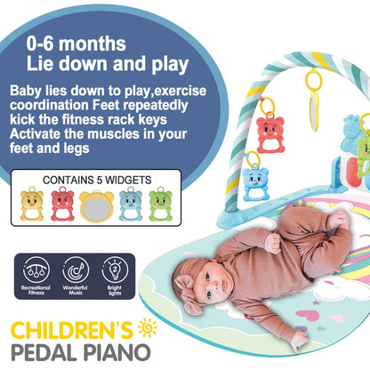 Baby Fitness Stand Music Play Gym Activity Toys