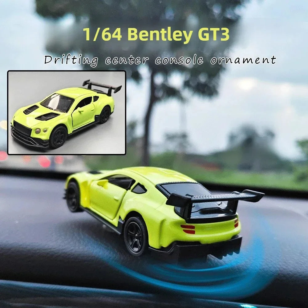 1PC Auto Dashboard Turning Racing Model Decoration Sports Car Drift Rotating Ornaments Car Center Console Accessories