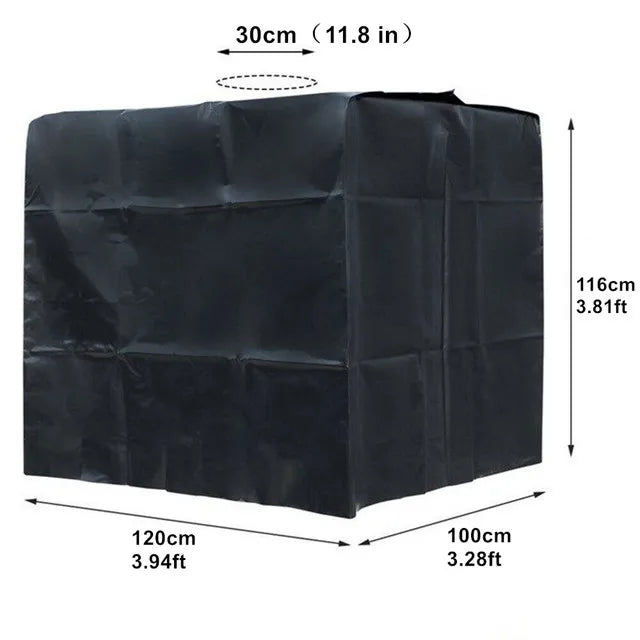 Neue grüne 1000L IBC Tankabdeckung Container Aluminium wasserdichte und staubdichte Abdeckung Regenwassertank Oxford-Stoff UV-Schutzabdeckung