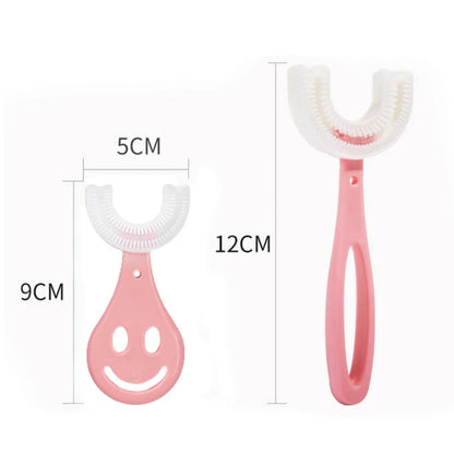 Cepillo de dientes para bebés en forma de U para niños