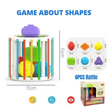 Colorful Shape Blocks Sorting Game Baby