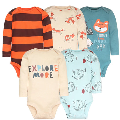 Baby Boy Bodysuits 5 Pieces