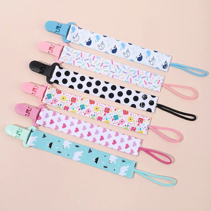 Cadenas con clips para chupetes de dibujos animados para bebés