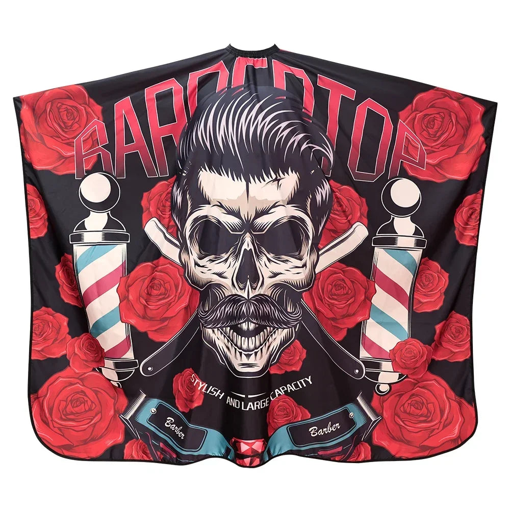 Barbertop Haircut Cloth Hairdresser Apron Hair Cut Cape Hairdress Gown Hairdressing Coat Barbershop Salon Accessory