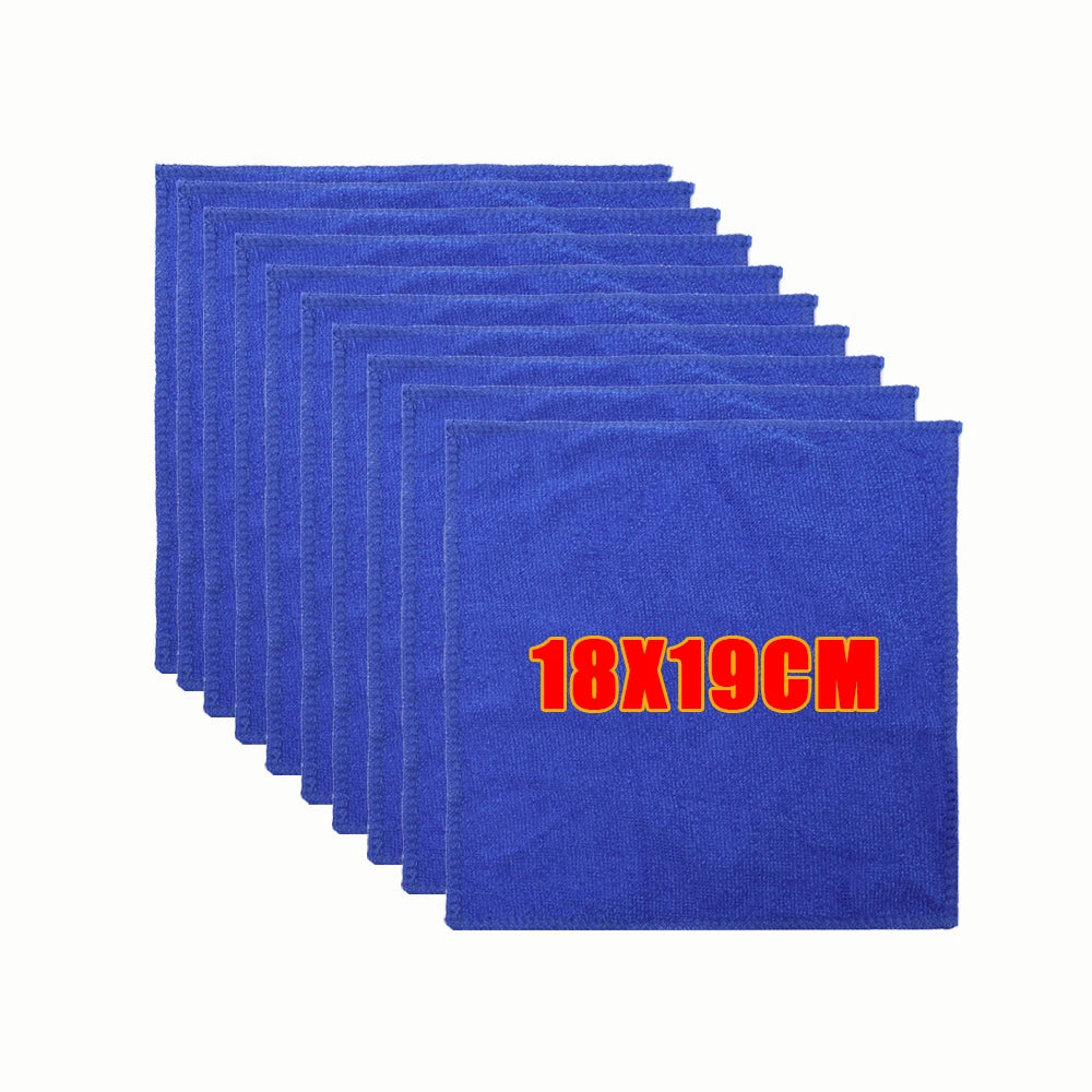 20/1Pcs Microfiber Car Wash Towels Absorbent Drying Hemming Car Care Cloth Household Kitchen Bathroom Cleaning Cloths Towel Rags